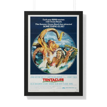 TENTACLES 1977 - Framed Movie Poster 20" x 30" Black - The Sticker Space