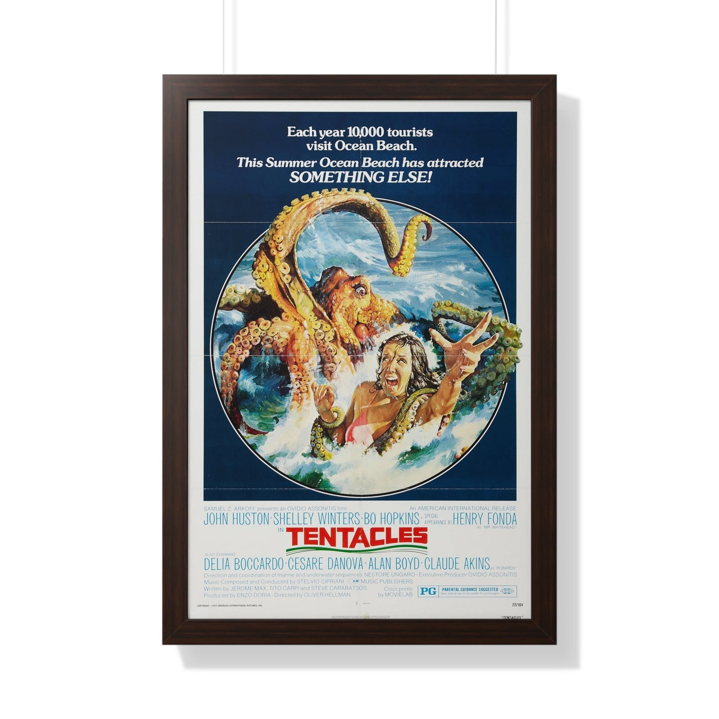 TENTACLES 1977 - Framed Movie Poster-20" x 30"-The Sticker Space