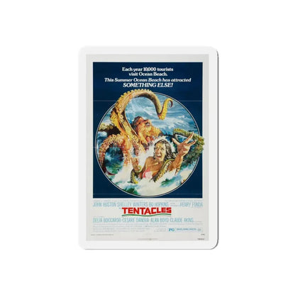 TENTACLES 1977 Movie Poster - Refrigerator Magnet 4 Inch Die-Cut - The Sticker Space