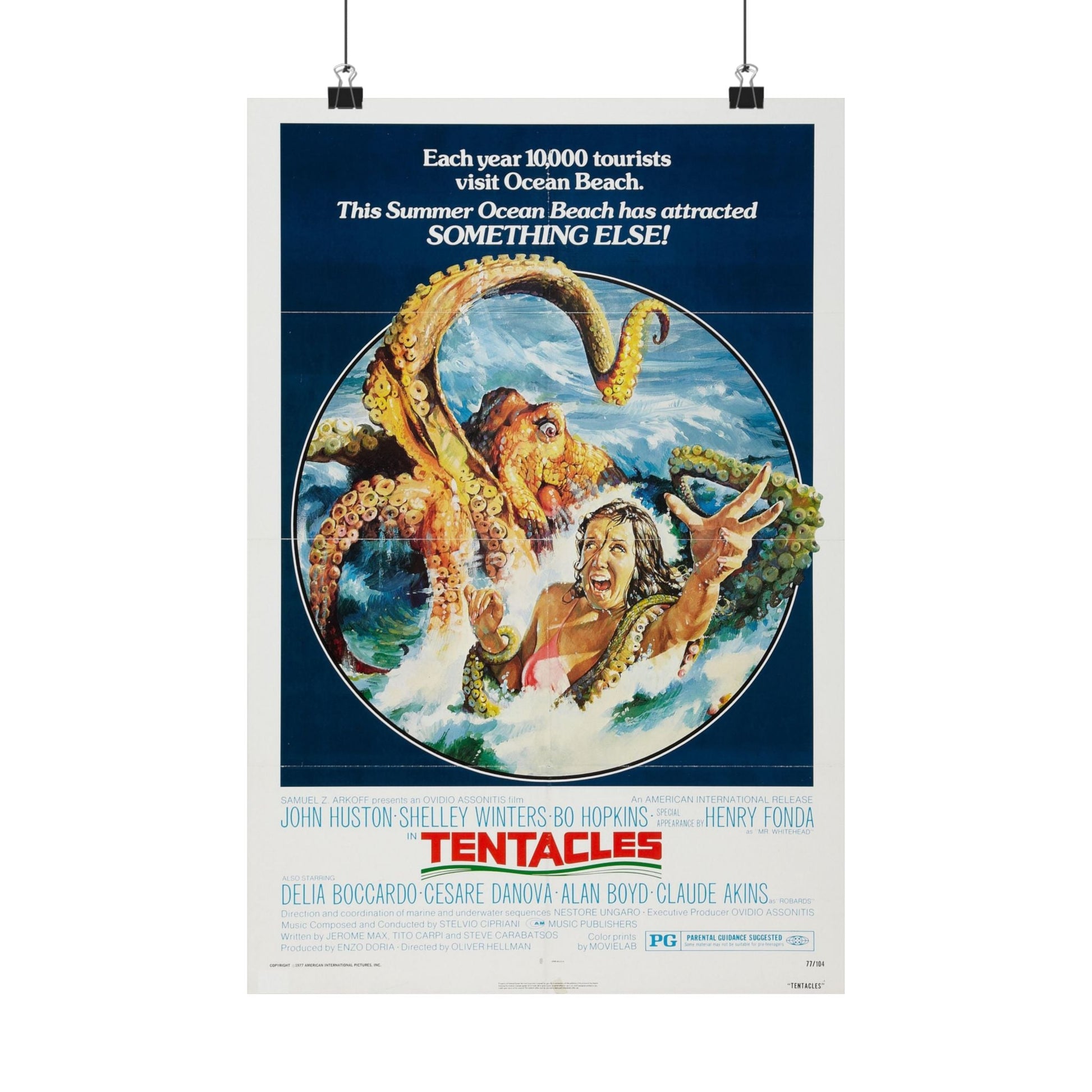 TENTACLES 1977 - Paper Movie Poster-12″ x 18″-The Sticker Space