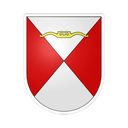 Tentlingen-coat of arms (Switzerland) (Coat of Arms) STICKER Vinyl Kiss-Cut Decal 6 Inch White - The Sticker Space