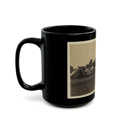 Tents, Possibly Used By Workers At Giesboro Cavalry Depot (U.S. Civil War) Black Coffee Mug-The Sticker Space