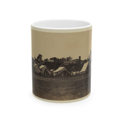 Tents, Possibly Used By Workers At Giesboro Cavalry Depot (U.S. Civil War) White Coffee Mug-11oz-The Sticker Space