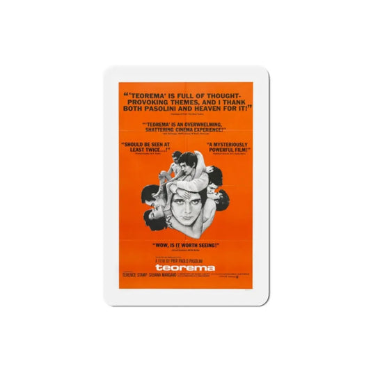 Teorema 1969 Movie Poster Refrigerator Magnet 2 Inch - The Sticker Space