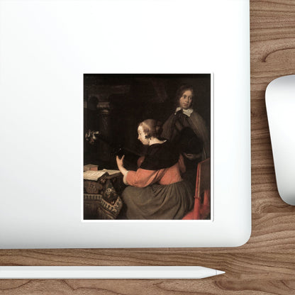 TERBORCH, Gerard - The Lute Player (Artwork) STICKER Vinyl Die-Cut Decal-The Sticker Space