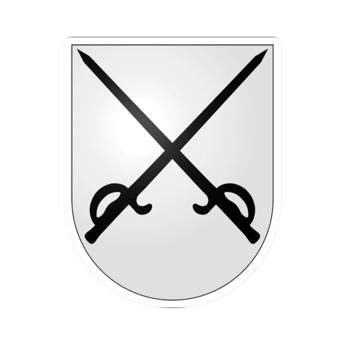 Termen-coat of arms (Switzerland) (Coat of Arms) STICKER Vinyl Kiss-Cut Decal 2 Inch White - The Sticker Space