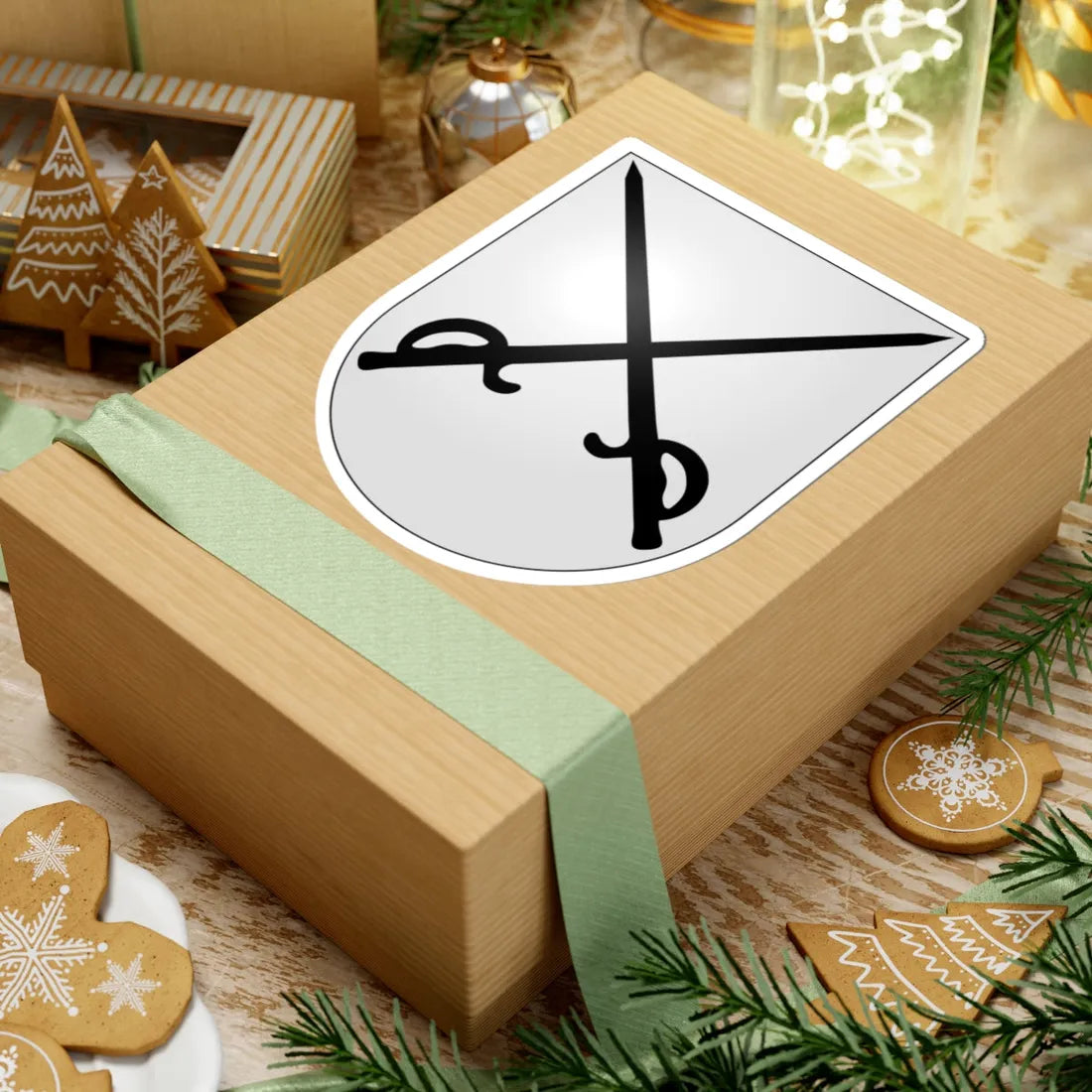 Termen-coat of arms (Switzerland) (Coat of Arms) STICKER Vinyl Kiss-Cut Decal - The Sticker Space