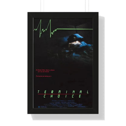 TERMINAL CHOICE (DEATHBED) 1985 - Framed Movie Poster 16″ x 24″ Black - The Sticker Space