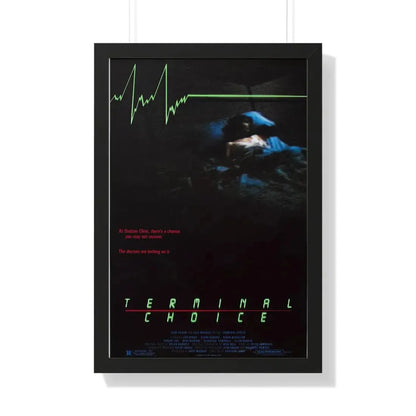 TERMINAL CHOICE (DEATHBED) 1985 - Framed Movie Poster 20" x 30" Black - The Sticker Space
