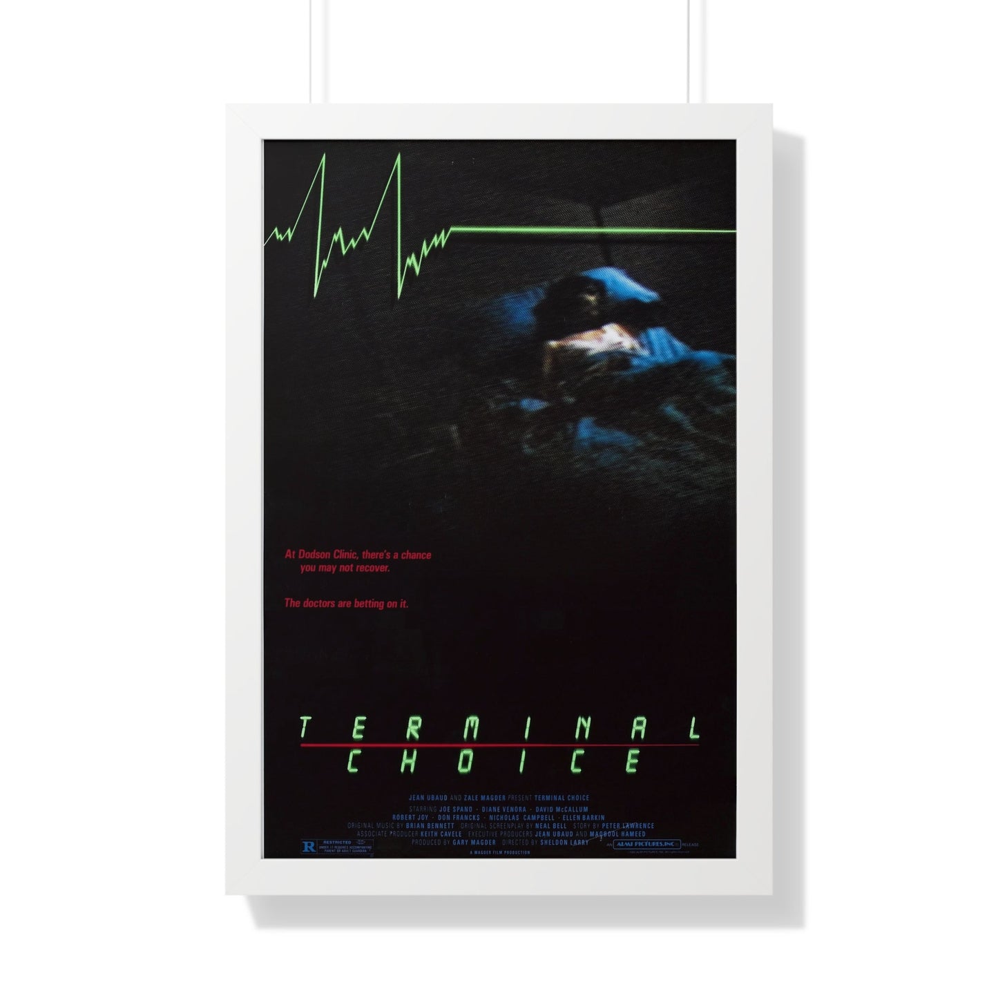 TERMINAL CHOICE (DEATHBED) 1985 - Framed Movie Poster-20" x 30"-The Sticker Space