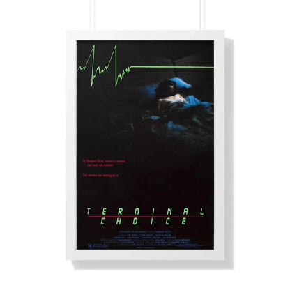 TERMINAL CHOICE (DEATHBED) 1985 - Framed Movie Poster 20" x 30" White - The Sticker Space