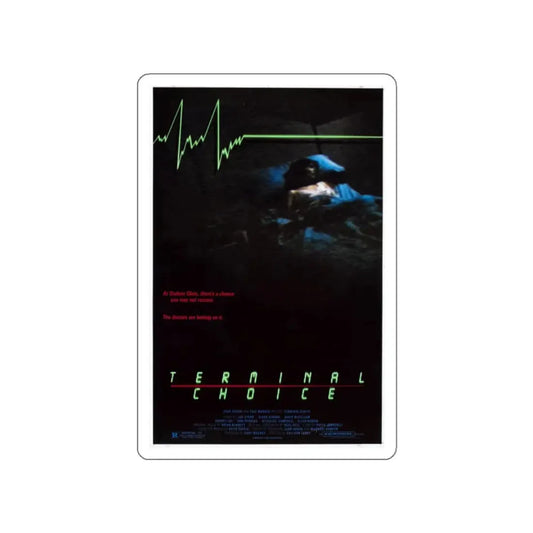 TERMINAL CHOICE (DEATHBED) 1985 Movie Poster STICKER Vinyl Die-Cut Decal 2 Inch - The Sticker Space