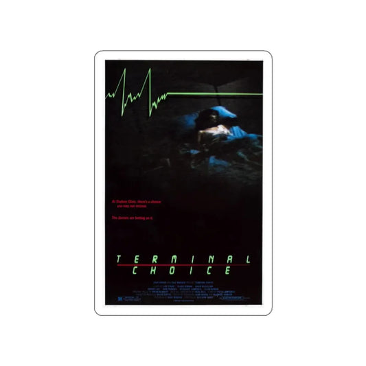 TERMINAL CHOICE (DEATHBED) 1985 Movie Poster STICKER Vinyl Die-Cut Decal 2 Inch - The Sticker Space