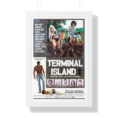 TERMINAL ISLAND 1973 - Framed Movie Poster-16″ x 24″-The Sticker Space