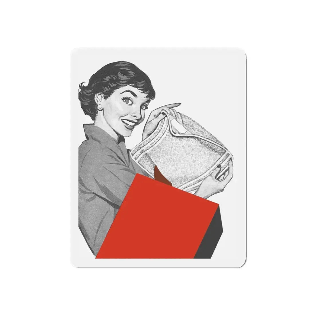 Terminal PIM, 1958 (Magazine Illustration) Refrigerator Magnet 4 Inch Die-Cut - The Sticker Space