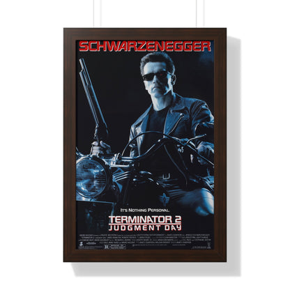 TERMINATOR 2 JUDGMENT DAY 1991 - Framed Movie Poster-16″ x 24″-The Sticker Space