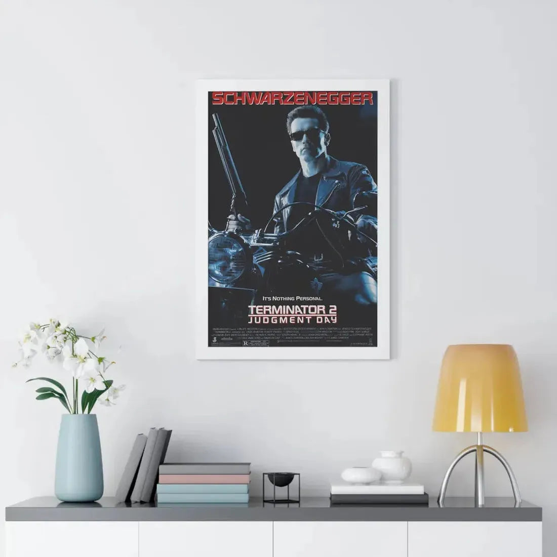 TERMINATOR 2 JUDGMENT DAY 1991 - Framed Movie Poster - The Sticker Space