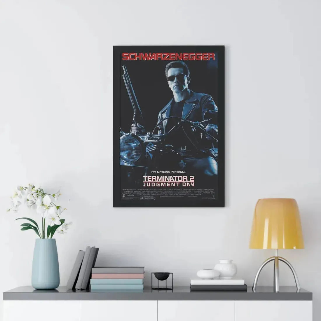 TERMINATOR 2 JUDGMENT DAY 1991 - Framed Movie Poster - The Sticker Space