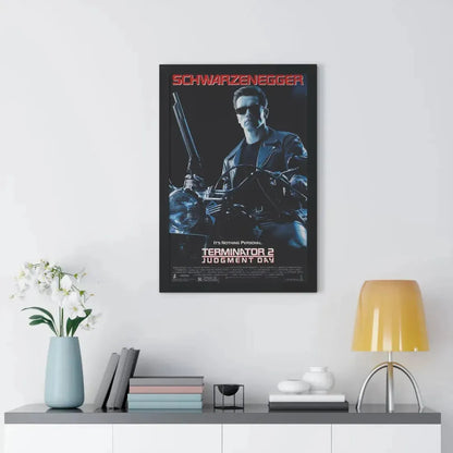 TERMINATOR 2 JUDGMENT DAY 1991 - Framed Movie Poster - The Sticker Space