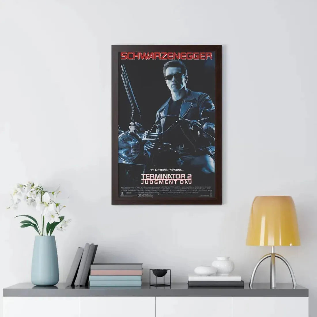 TERMINATOR 2 JUDGMENT DAY 1991 - Framed Movie Poster - The Sticker Space
