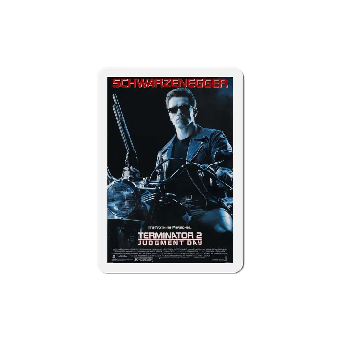 Terminator 2 Judgment Day 1991 Movie Poster Refrigerator Magnet 5 Inch - The Sticker Space