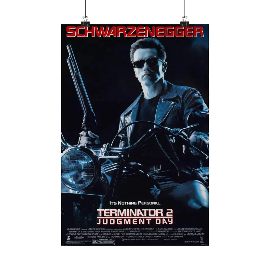 TERMINATOR 2 JUDGMENT DAY 1991 - Paper Movie Poster 12″ x 18″ Matte - The Sticker Space