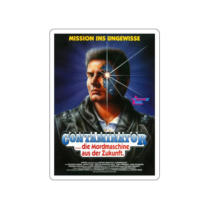 TERMINATOR 2 (SHOCKING DARK) GERMAN 1989 Movie Poster STICKER Vinyl Die-Cut Decal 5 Inch - The Sticker Space