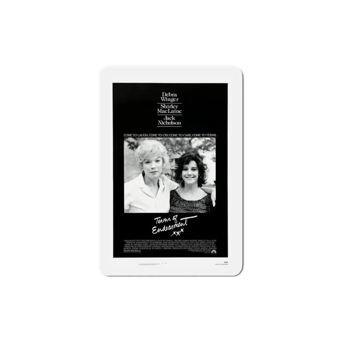 Terms of Endearment 1983 Movie Poster Refrigerator Magnet 3 Inch - The Sticker Space