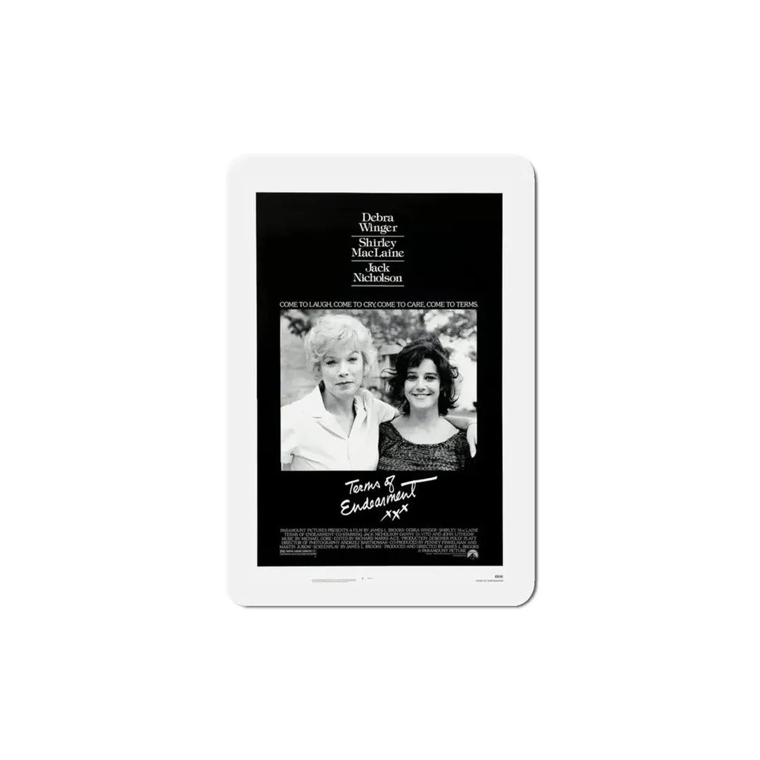 Terms of Endearment 1983 Movie Poster Refrigerator Magnet 5 Inch - The Sticker Space