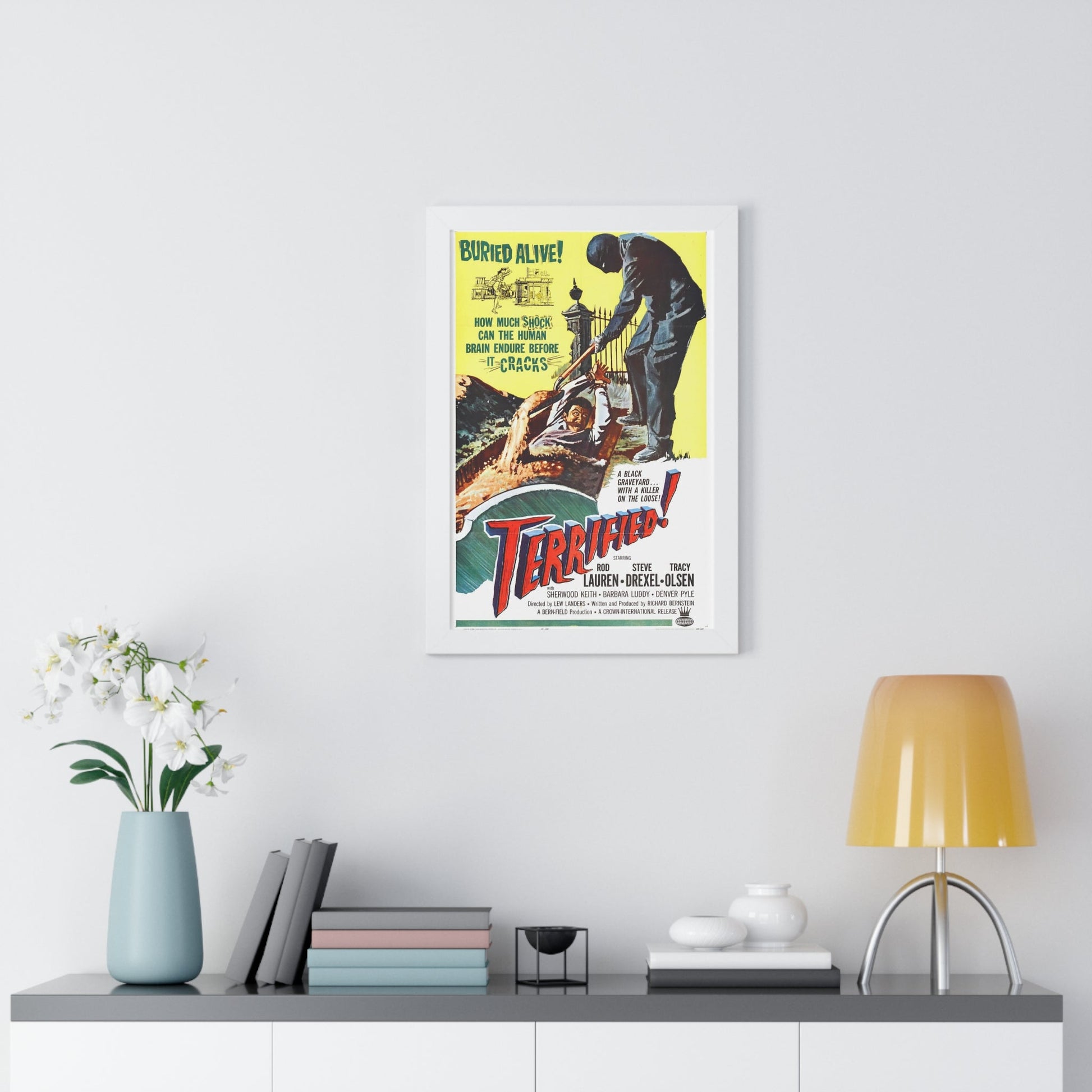 TERRIFIED 1962 - Framed Movie Poster-The Sticker Space