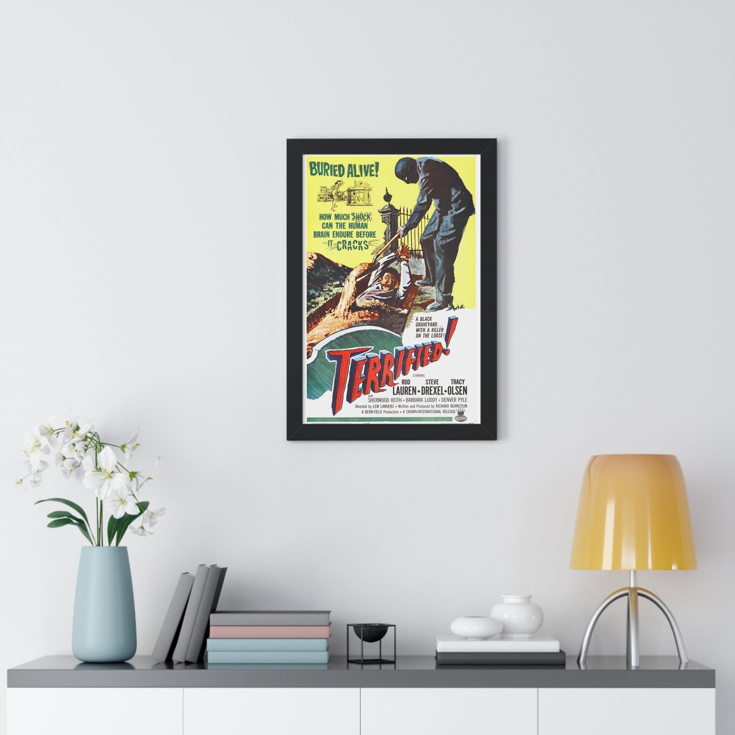 TERRIFIED 1962 - Framed Movie Poster-The Sticker Space