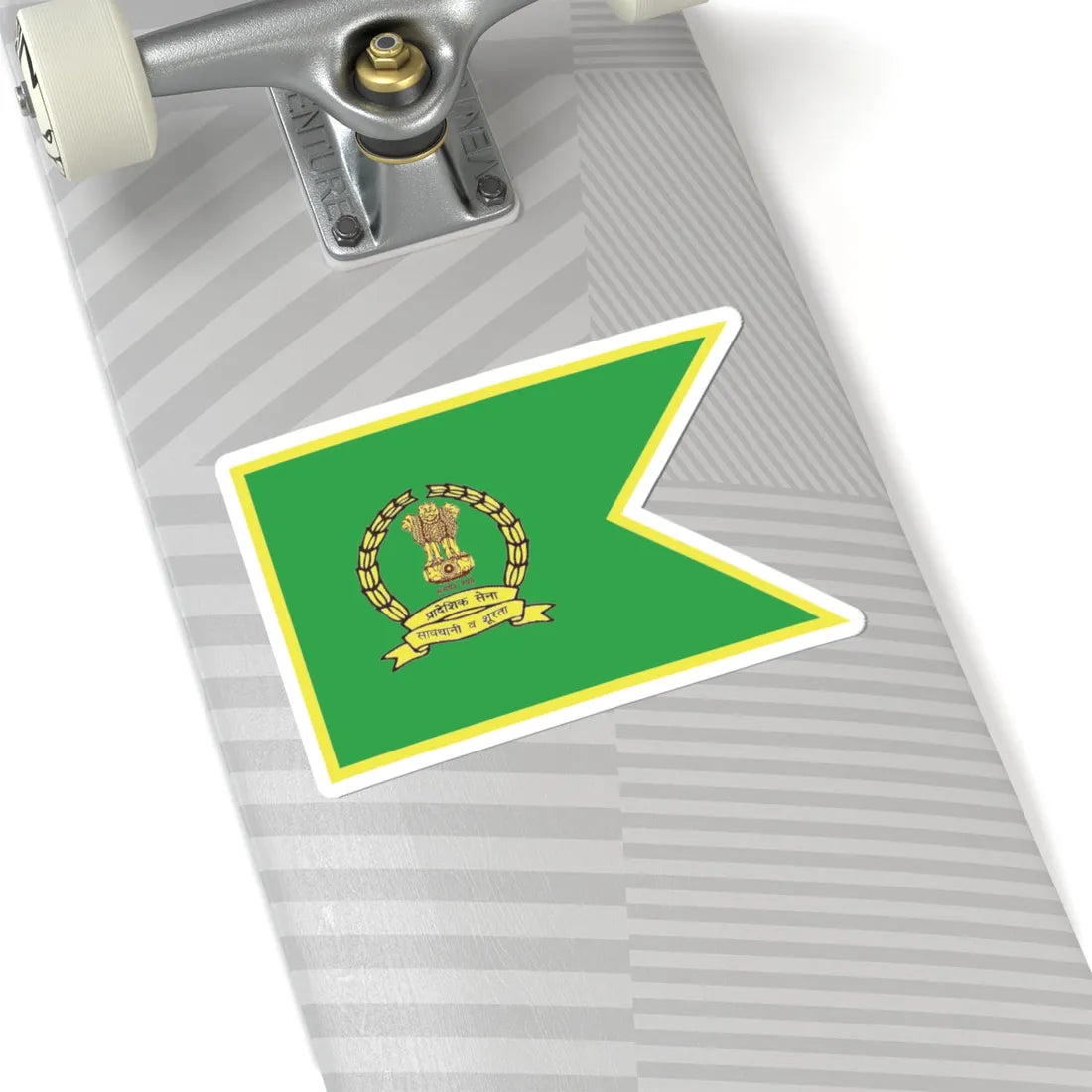 Territorial Army Flag (India) STICKER Vinyl Kiss-Cut Decal - The Sticker Space