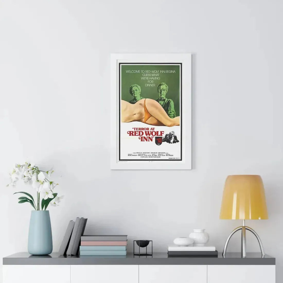 TERROR AT RED WOLF INN 1972 - Framed Movie Poster - The Sticker Space