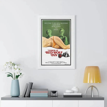 TERROR AT RED WOLF INN 1972 - Framed Movie Poster - The Sticker Space