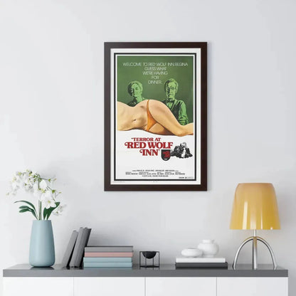 TERROR AT RED WOLF INN 1972 - Framed Movie Poster - The Sticker Space