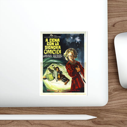 TERROR AT RED WOLF INN (ITALIAN) 1972 Movie Poster STICKER Vinyl Die-Cut Decal-The Sticker Space