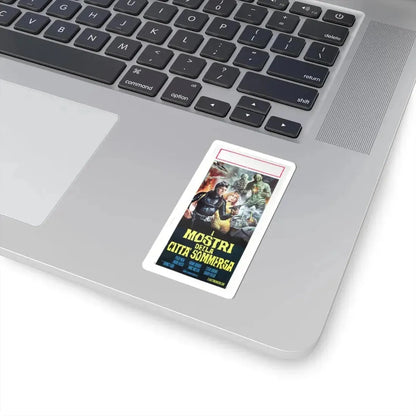 TERROR BENEATH THE SEA (ITALIAN) 1966 Movie Poster - STICKER Vinyl Kiss-Cut Decal - The Sticker Space