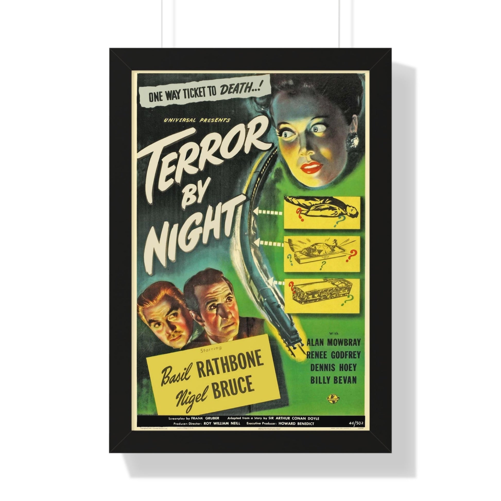 TERROR BY NIGHT 1946 - Framed Movie Poster-16″ x 24″-The Sticker Space