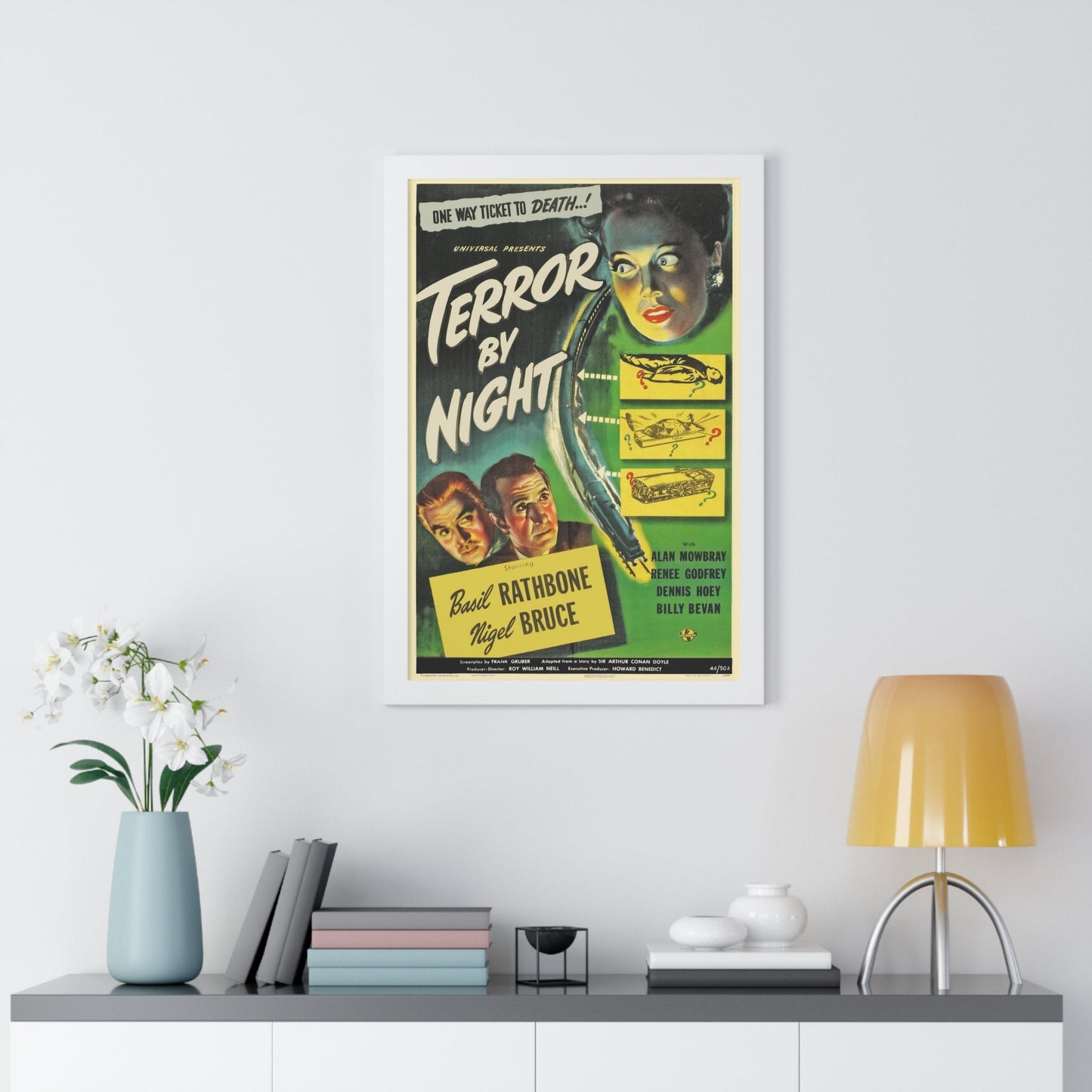 TERROR BY NIGHT 1946 - Framed Movie Poster-The Sticker Space