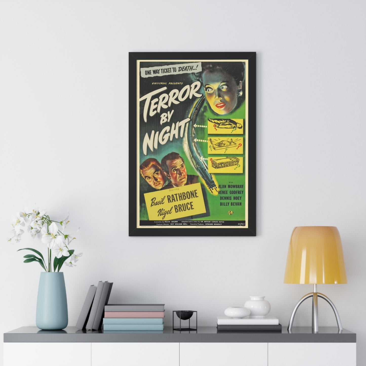 TERROR BY NIGHT 1946 - Framed Movie Poster-The Sticker Space