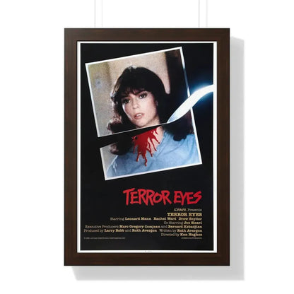 TERROR EYES (2) 1981 - Framed Movie Poster 16″ x 24″ Walnut - The Sticker Space