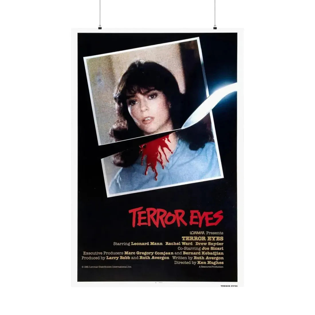 TERROR EYES (2) 1981 - Paper Movie Poster 36" x 54" Matte - The Sticker Space