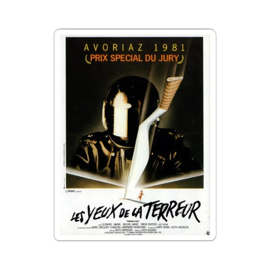 TERROR EYES (FRENCH) 1981 Movie Poster - STICKER Vinyl Kiss-Cut Decal 2 Inch White - The Sticker Space