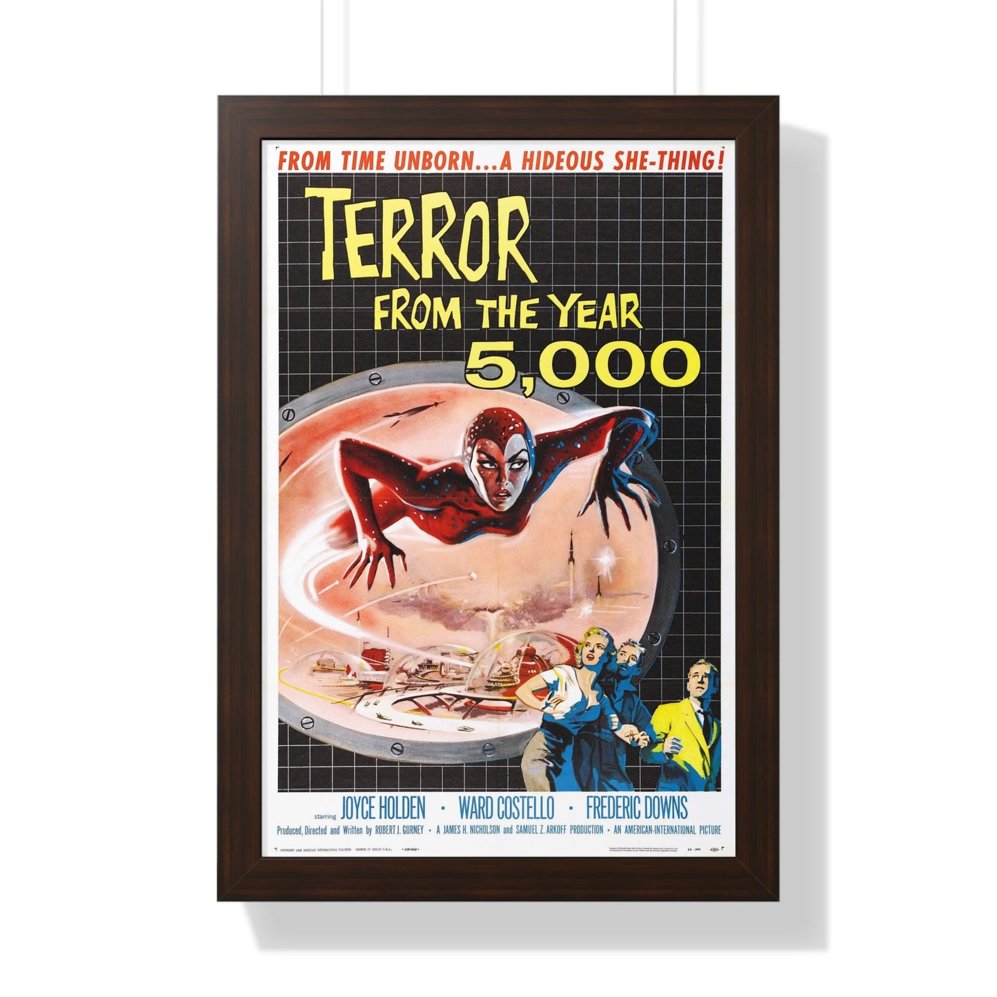 TERROR FROM THE YEAR 5,000 1958 - Framed Movie Poster-16″ x 24″-The Sticker Space