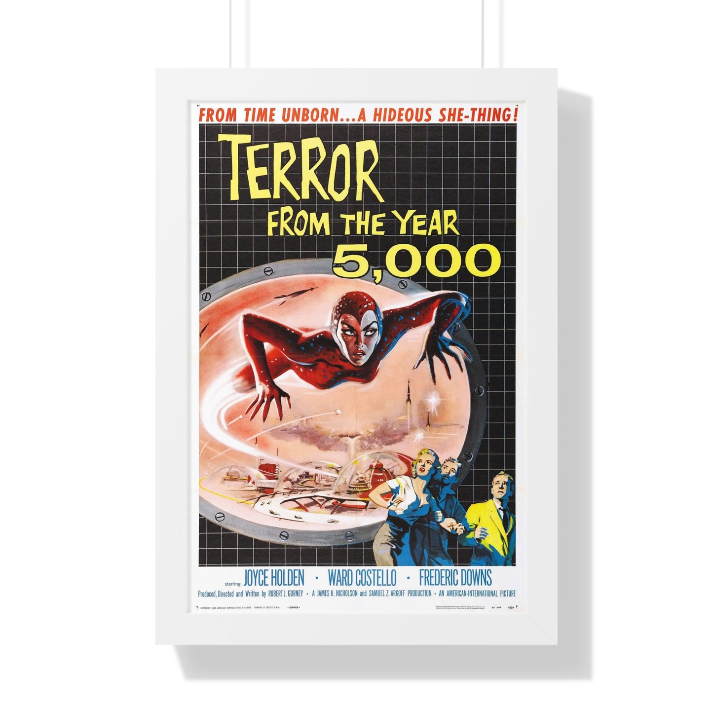 TERROR FROM THE YEAR 5,000 1958 - Framed Movie Poster-16″ x 24″-The Sticker Space