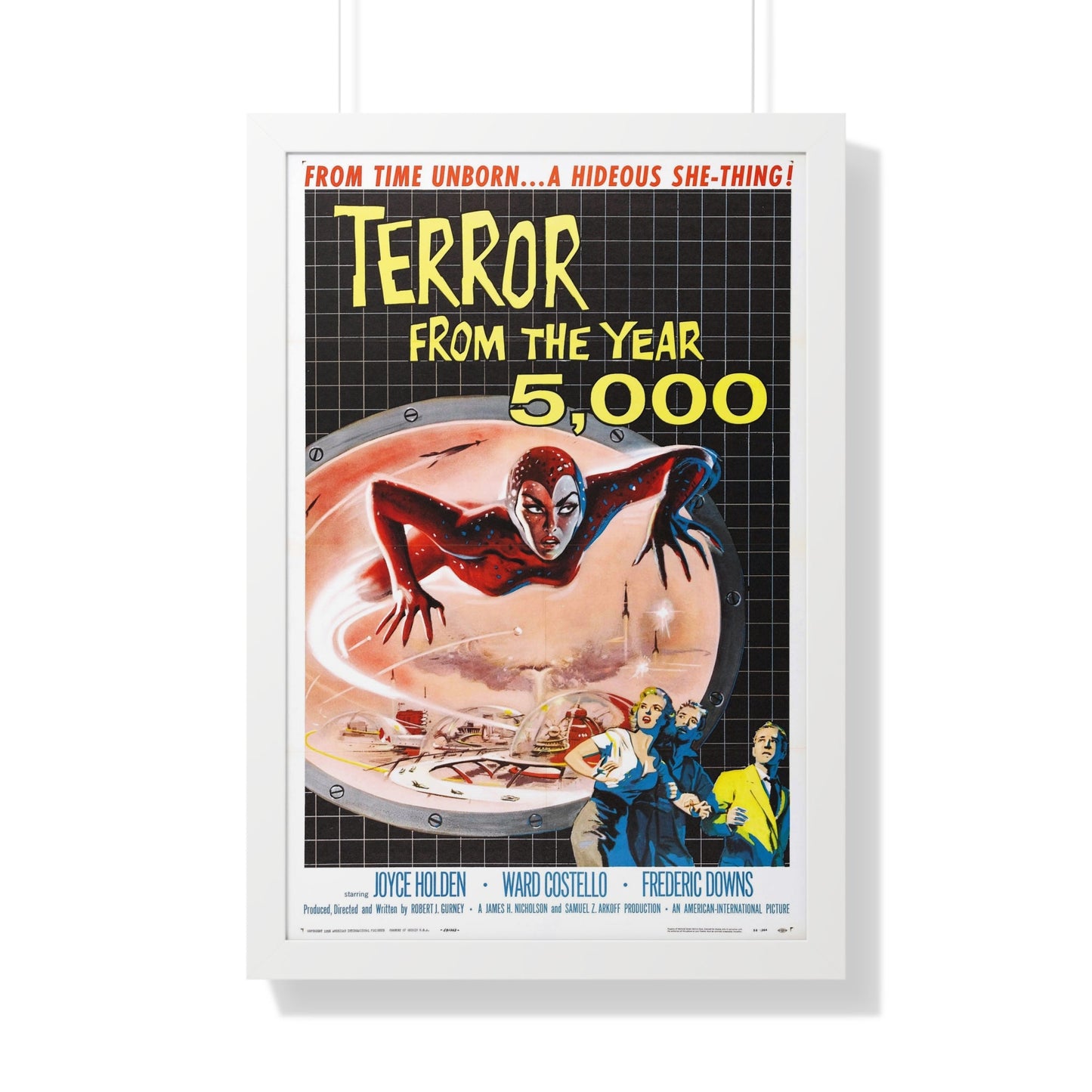 TERROR FROM THE YEAR 5,000 1958 - Framed Movie Poster-20" x 30"-The Sticker Space