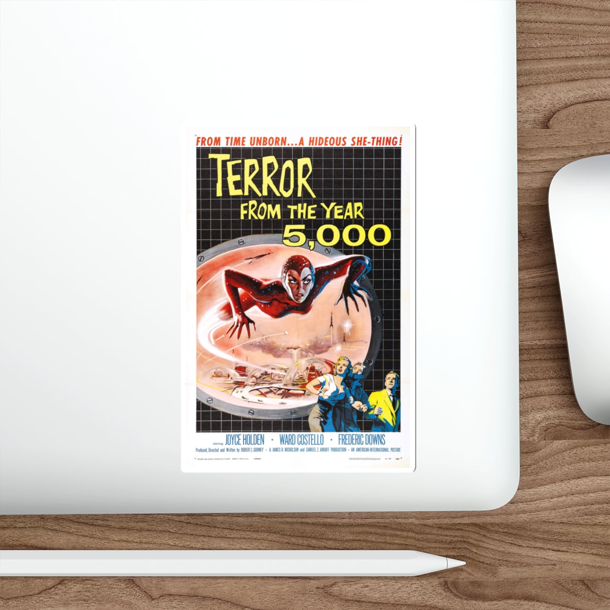 TERROR FROM THE YEAR 5,000 1958 Movie Poster STICKER Vinyl Die-Cut Decal-The Sticker Space