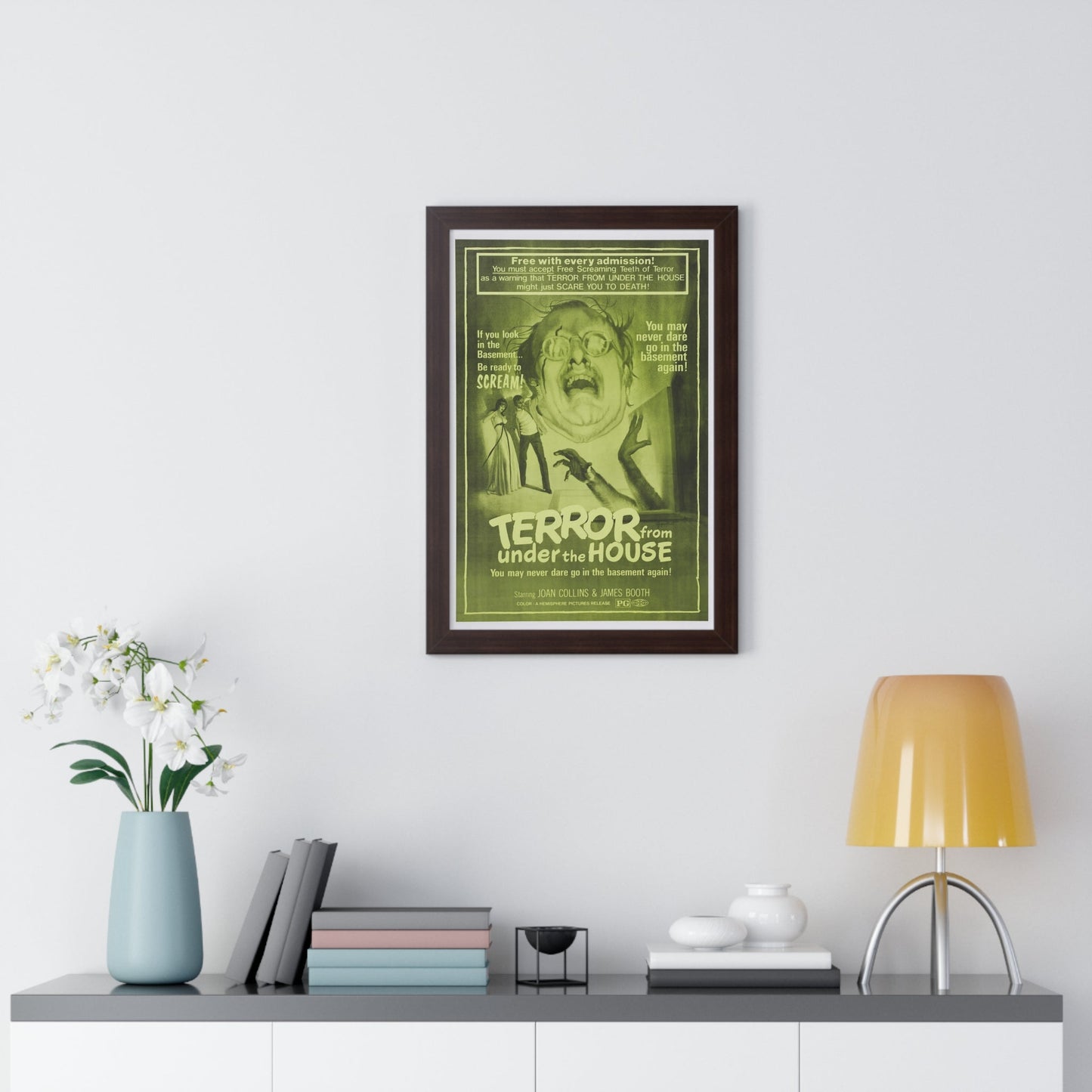 TERROR FROM UNDER THE HOUSE (AFTER JENNY DIED) 1971 - Framed Movie Poster-The Sticker Space