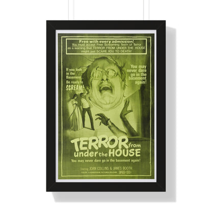 TERROR FROM UNDER THE HOUSE (AFTER JENNY DIED) 1971 - Framed Movie Poster-16″ x 24″-The Sticker Space