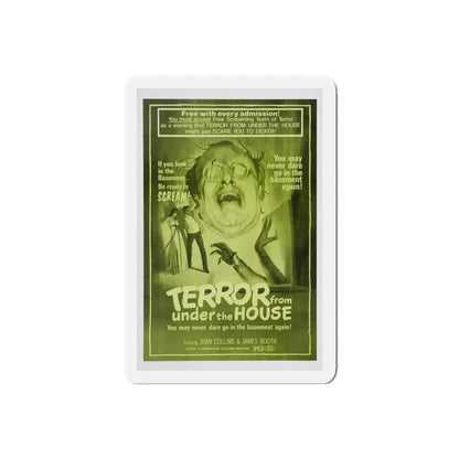 TERROR FROM UNDER THE HOUSE (AFTER JENNY DIED) 1971 Movie Poster - Refrigerator Magnet 6 Inch Die-Cut - The Sticker Space